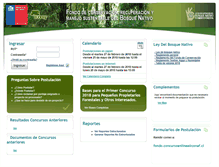 Tablet Screenshot of concursolbn.conaf.cl